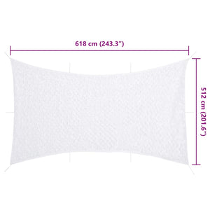 Weißes Tarnnetz 618x512 cm mit Tasche