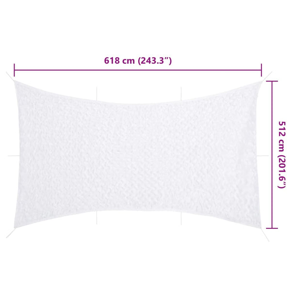 Weißes Tarnnetz 618x512 cm mit Tasche