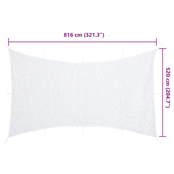 Weißes Tarnnetz 816x520 cm mit Tasche