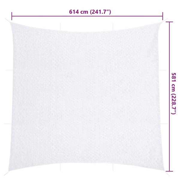 Weißes Tarnnetz 614x581 cm mit Tasche