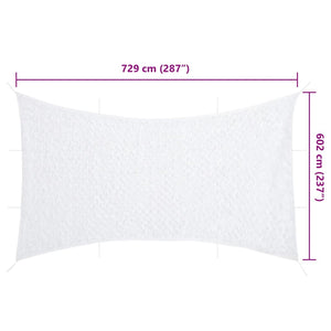 Weißes Tarnnetz 729x602 cm mit Tasche