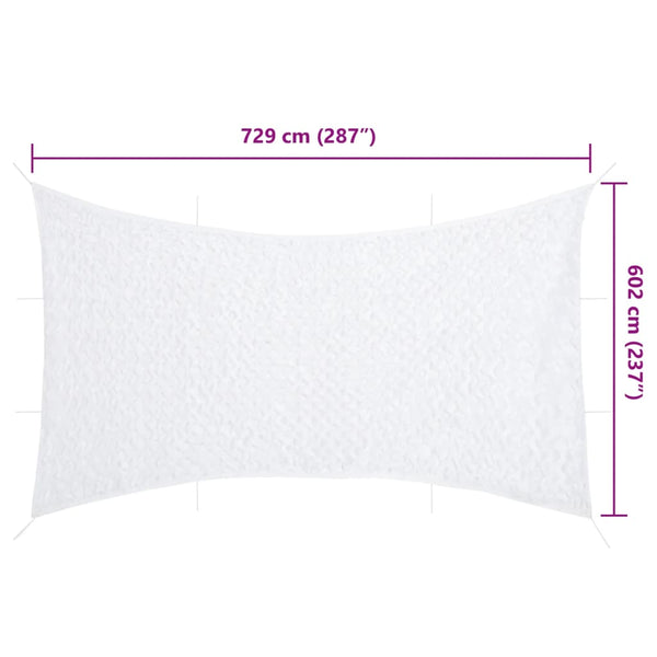 Weißes Tarnnetz 729x602 cm mit Tasche