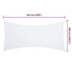 Weißes Tarnnetz 833x609 cm mit Tasche