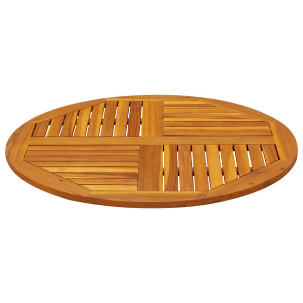 Akazienholz Tischplatte Ø90cm