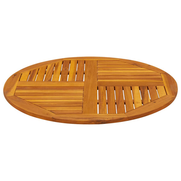 Akazienholz Tischplatte Ø90cm