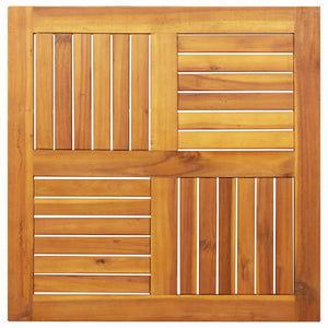 Akazie Tischplatte 70x70 cm Massivholz