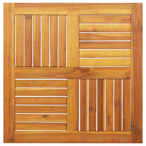 Akazie Tischplatte 70x70 cm Massivholz