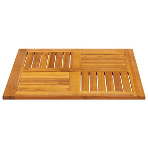 Akazie Tischplatte 70x70 cm Massivholz