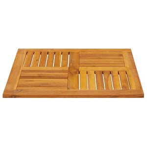 Akazie Tischplatte 70x70 cm Massivholz