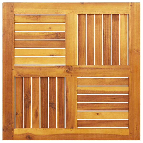Akazie Tischplatte 70x70 cm Massivholz