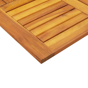 Akazie Tischplatte 70x70 cm Massivholz
