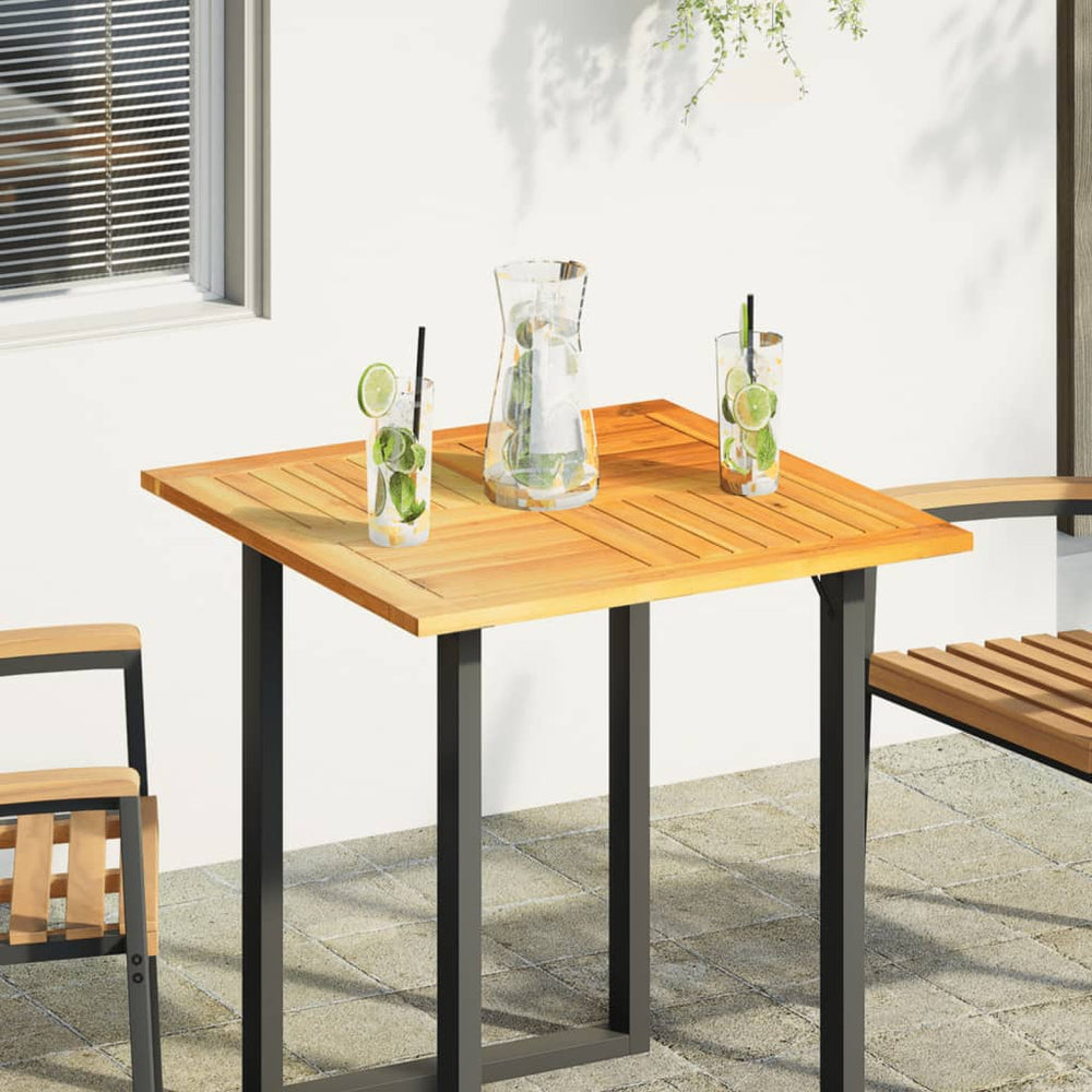 Akazie Tischplatte 70x70 cm Massivholz