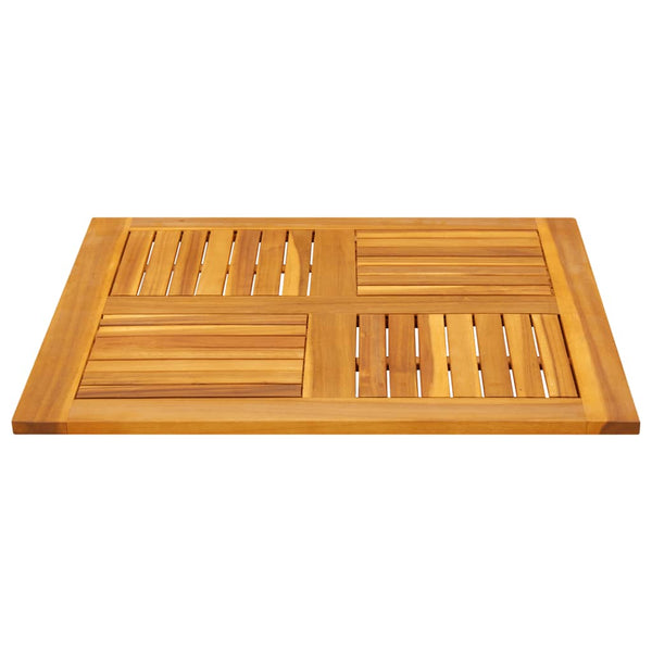 Akazie Tischplatte 80x80 cm Massivholz