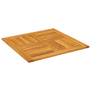 Akazie Tischplatte 80x80 cm Massivholz