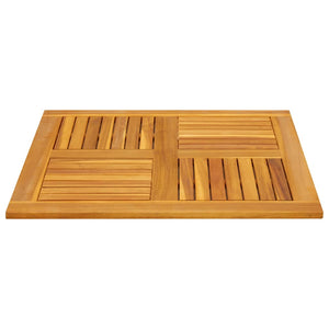 Akazie Tischplatte 80x80 cm Massivholz