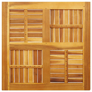 Akazie Tischplatte 80x80 cm Massivholz