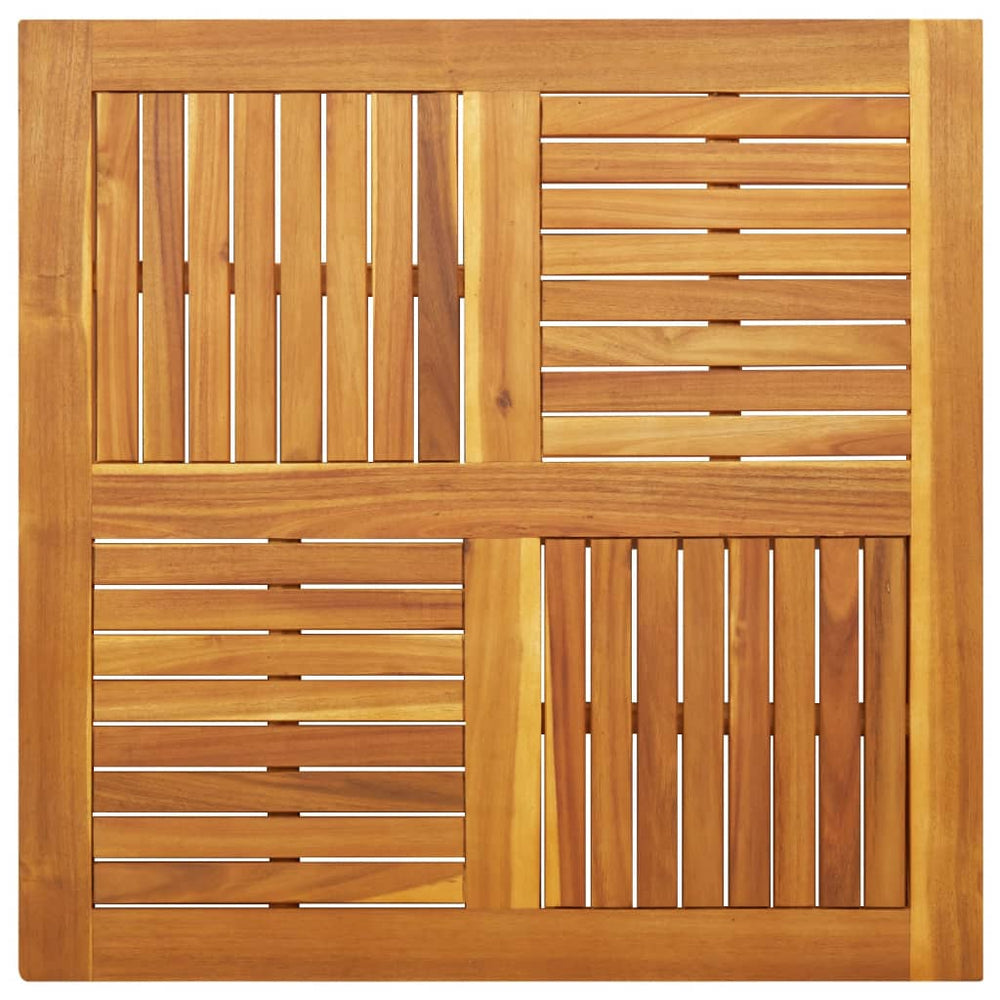 Quadratische Tischplatte Akazie 90x90 cm