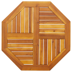 vidaXL Plateau de table 70x70x2 cm Octogonal Bois d'acacia massif