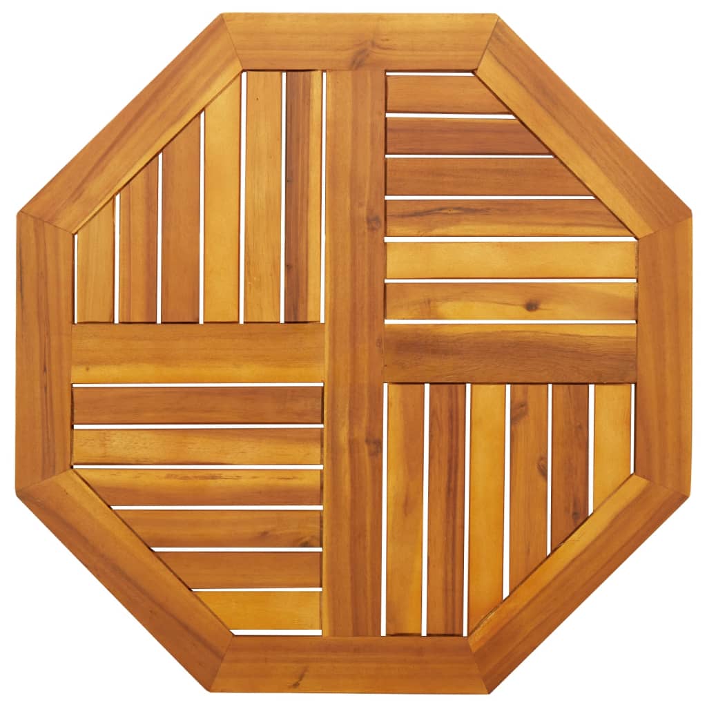 vidaXL Plateau de table 70x70x2 cm Octogonal Bois d'acacia massif