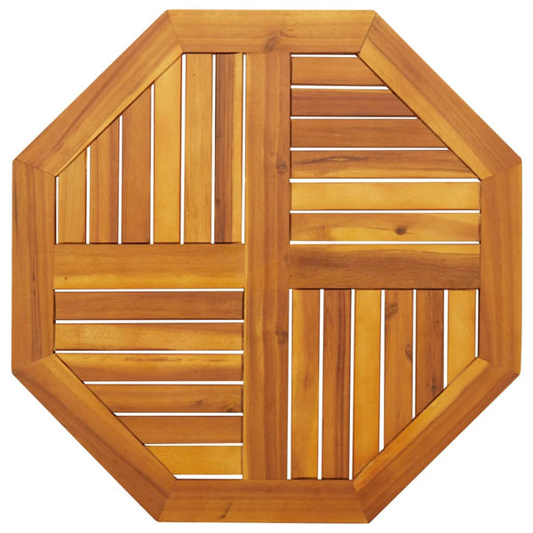 vidaXL Plateau de table 70x70x2 cm Octogonal Bois d'acacia massif