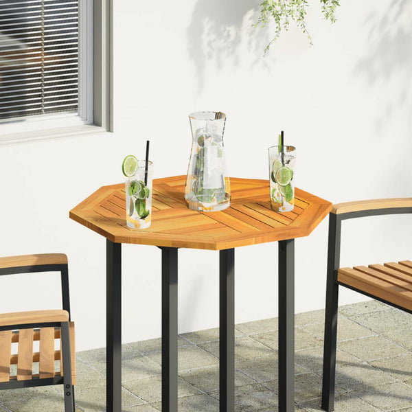 vidaXL Plateau de table 70x70x2 cm Octogonal Bois d'acacia massif