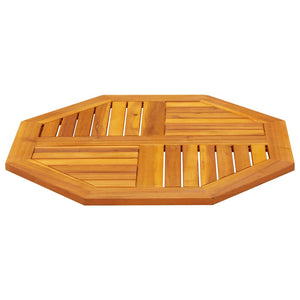 vidaXL Plateau de table 70x70x2 cm Octogonal Bois d'acacia massif