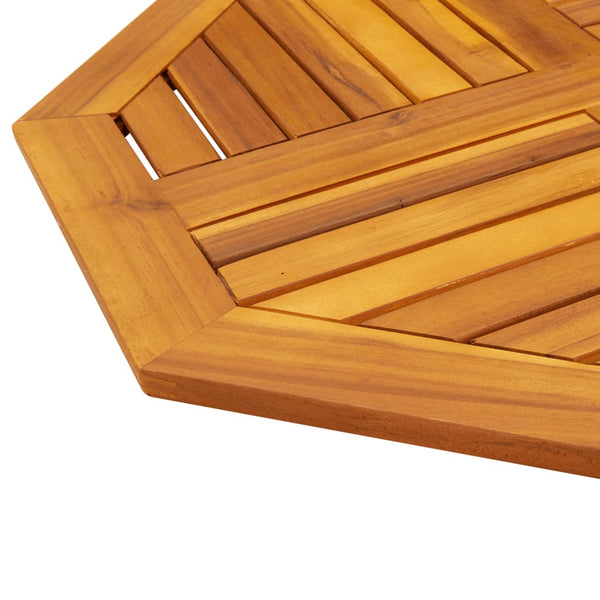 vidaXL Plateau de table 70x70x2 cm Octogonal Bois d'acacia massif