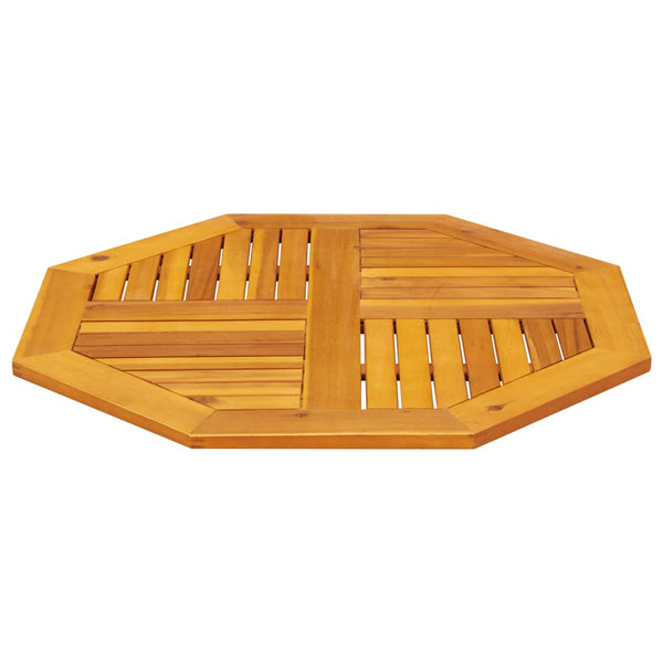 Akazie Tischplatte 80x80 cm Massivholz