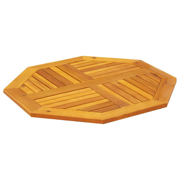 Akazie Tischplatte 80x80 cm Massivholz