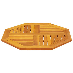 Akazie Tischplatte 80x80 cm Massivholz