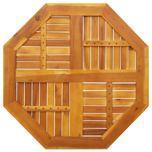 Akazie Tischplatte 80x80 cm Massivholz