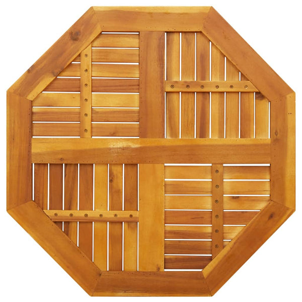 Akazie Tischplatte 80x80 cm Massivholz