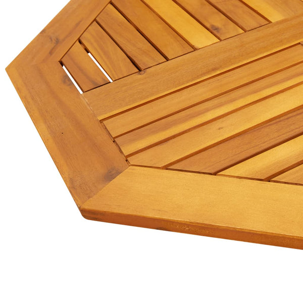 Akazie Tischplatte 80x80 cm Massivholz