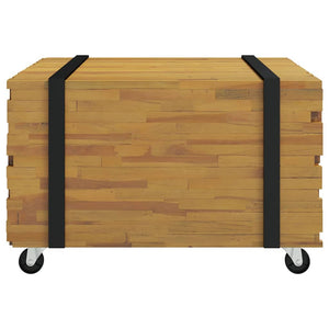 Couchtisch Braun Teak Massivholz 60x60