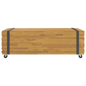 Massivholz Couchtisch Teak 110 cm