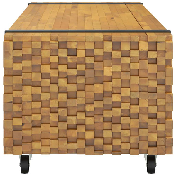 Massivholz Couchtisch Teak 110 cm