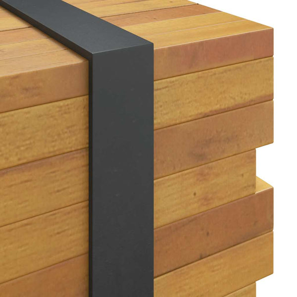 Massivholz Couchtisch Teak 110 cm