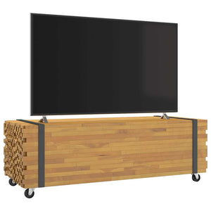 Massivholz Couchtisch Teak 110 cm