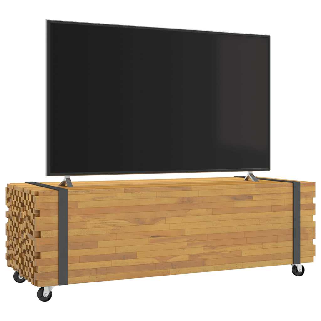 Massivholz Couchtisch Teak 110 cm