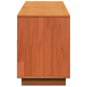 TV-Schrank Wachsbraun Kiefer Massivholz 140 cm