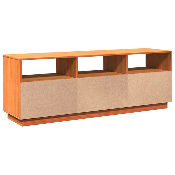 TV-Schrank Wachsbraun Kiefer Massivholz 140 cm