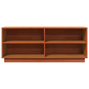 Massivholz Schuhschrank Kiefer Wachsbraun