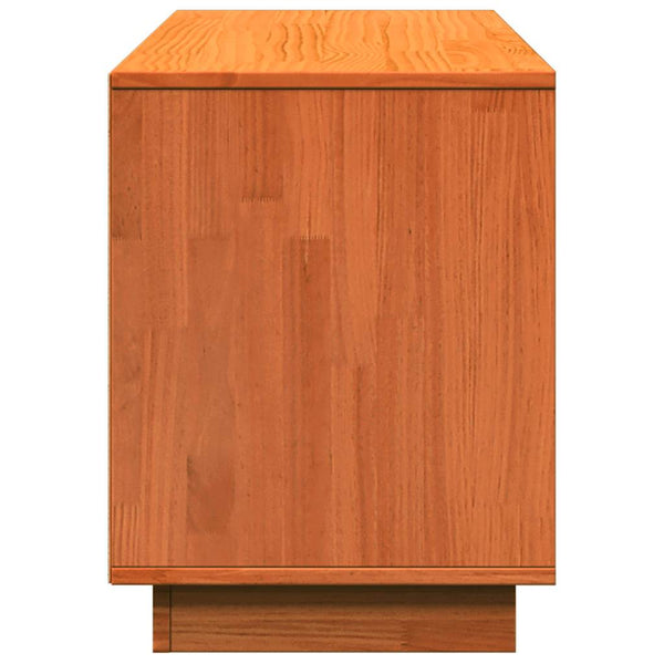 Massivholz Schuhschrank Kiefer Wachsbraun