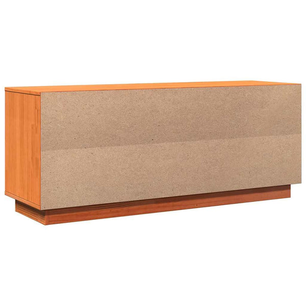 Massivholz Schuhschrank Kiefer Wachsbraun