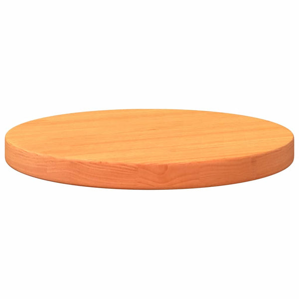 Runde Tischplatte Kiefer Wachsbraun Ø30cm