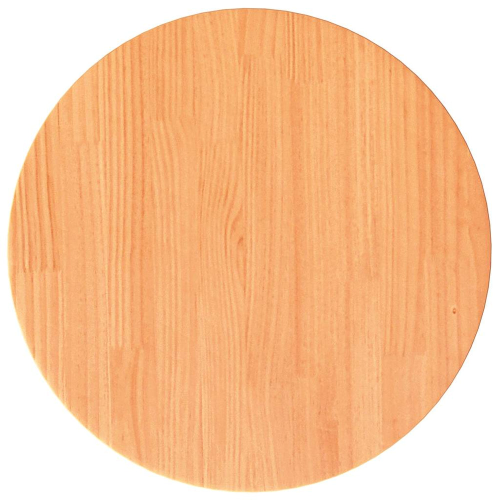 vidaXL Plateau de table rond ciré marron Ø40x2,5 cm en bois de pin massif