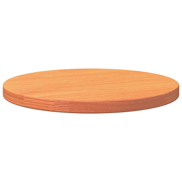 Runde Tischplatte Kiefer Wachsbraun Ø40cm