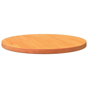 vidaXL Plateau de table rond ciré marron Ø50x2,5 cm Bois de pin massif