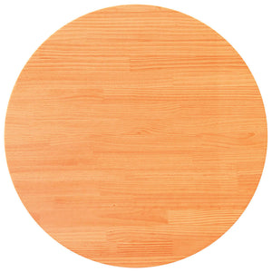 Runde Tischplatte Kiefer Wachsbraun Ø80cm