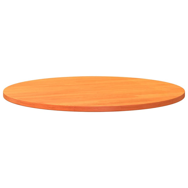 Runde Tischplatte Kiefer Wachsbraun Ø80cm